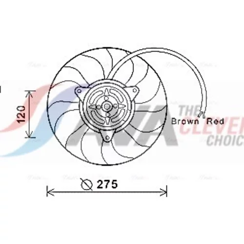Ventilátor chladenia motora AI7515 (AVA QUALITY COOLING)