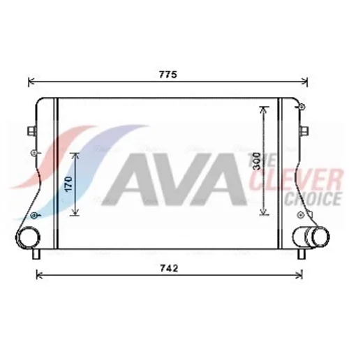 Chladič plniaceho vzduchu AVA QUALITY COOLING AIA4386