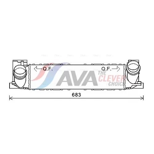 Chladič plniaceho vzduchu AVA QUALITY COOLING BWA4464