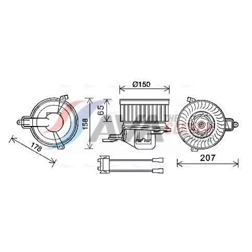 Vnútorný ventilátor CN8511 (AVA QUALITY COOLING)