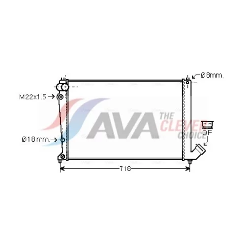 Chladič motora AVA QUALITY COOLING CNA2103