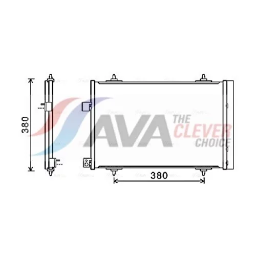 Kondenzátor klimatizácie AVA QUALITY COOLING CNA5274D