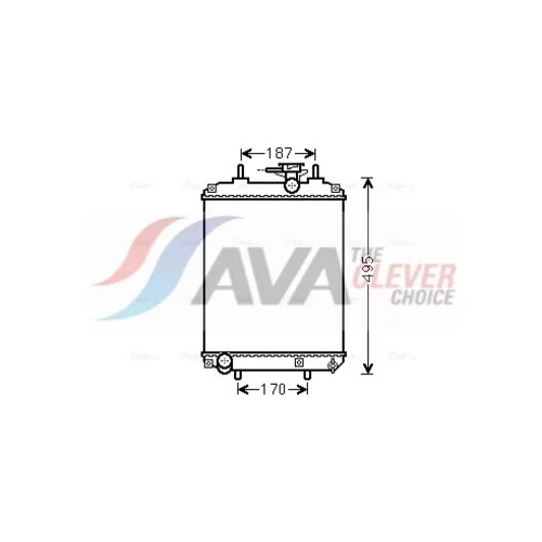 Chladič motora AVA QUALITY COOLING DUA2066