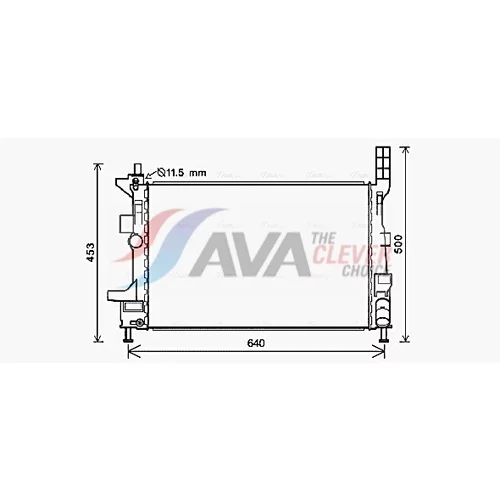 Chladič motora AVA QUALITY COOLING FD2578