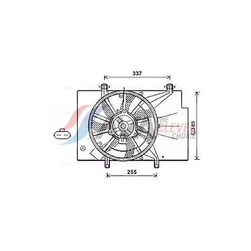 Ventilátor chladenia motora AVA QUALITY COOLING FD7559