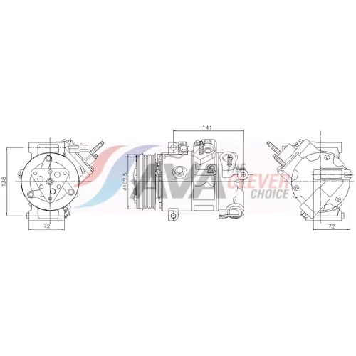 Kompresor klimatizácie AVA QUALITY COOLING FDAK732