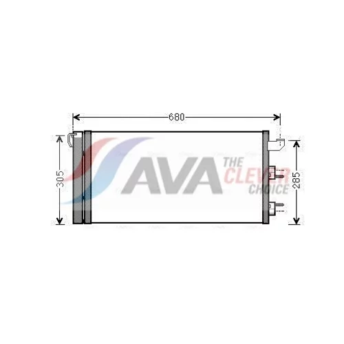Kondenzátor klimatizácie AVA QUALITY COOLING FTA5406D