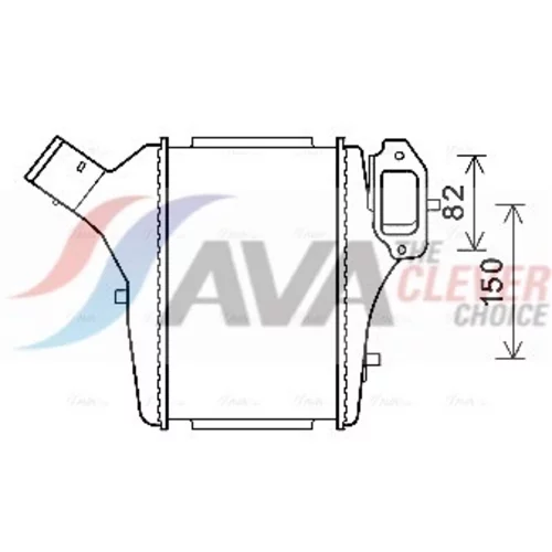 Chladič plniaceho vzduchu AVA QUALITY COOLING HD4286