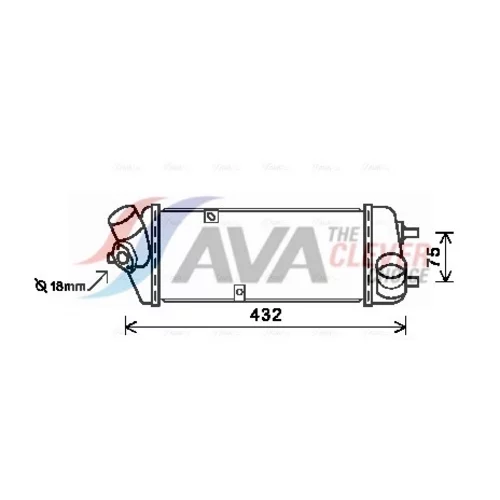 Chladič plniaceho vzduchu HY4235 (AVA QUALITY COOLING)