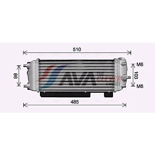 Chladič plniaceho vzduchu AVA QUALITY COOLING HY4485