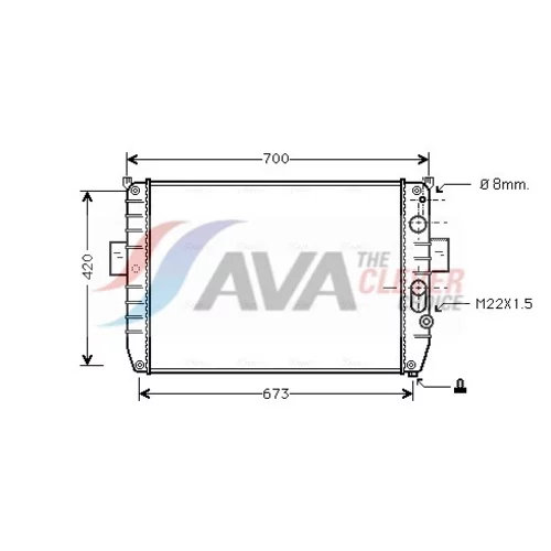 Chladič motora AVA QUALITY COOLING IV2050