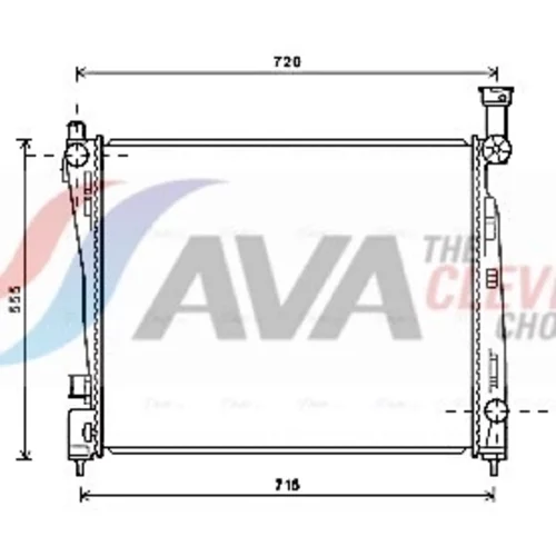 Chladič motora AVA QUALITY COOLING JEA2054