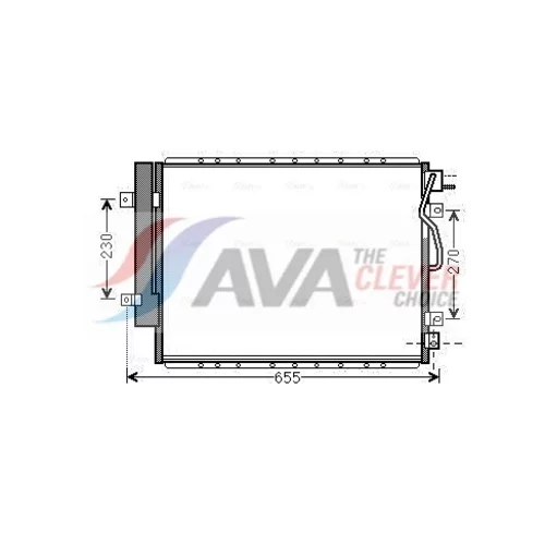 Kondenzátor klimatizácie AVA QUALITY COOLING KA5123D