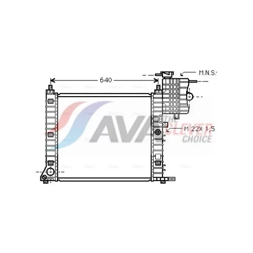 Chladič motora AVA QUALITY COOLING MS2213