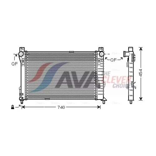 Chladič motora AVA QUALITY COOLING MS2338