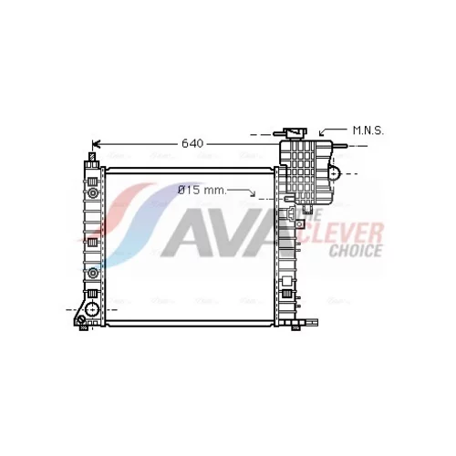 Chladič motora AVA QUALITY COOLING MSA2265
