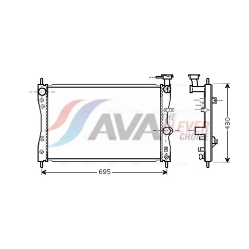 Chladič motora AVA QUALITY COOLING MTA2172