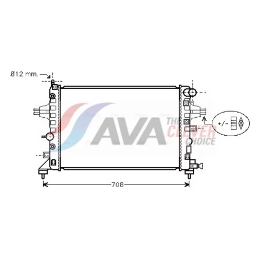 Chladič motora AVA QUALITY COOLING OLA2362
