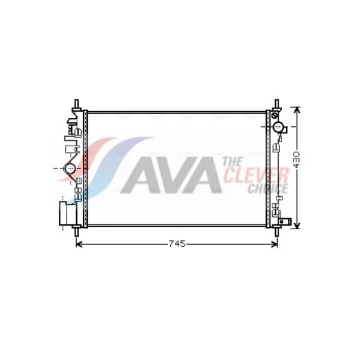 Chladič motora AVA QUALITY COOLING OLA2469
