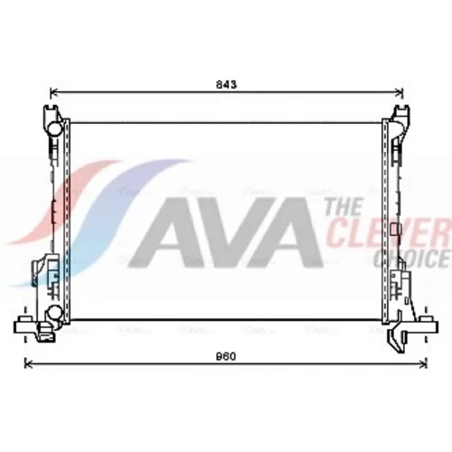 Chladič motora AVA QUALITY COOLING RT2623