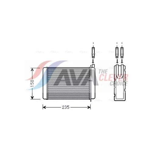 Výmenník tepla vnútorného kúrenia AVA QUALITY COOLING RT6090