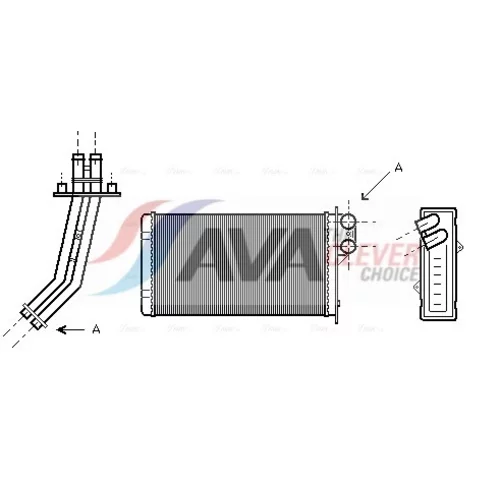 Výmenník tepla vnútorného kúrenia AVA QUALITY COOLING RT6170