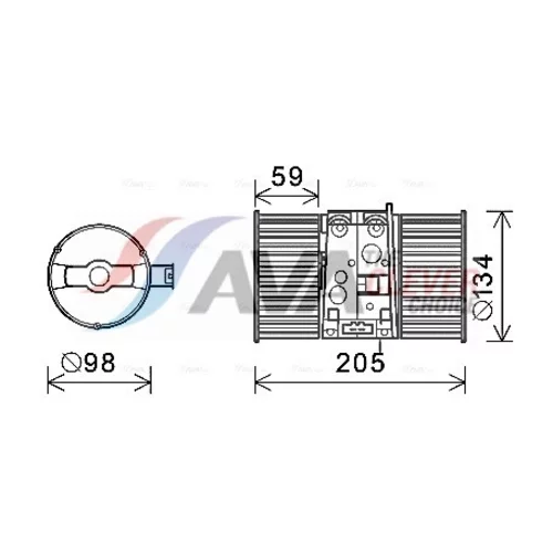 Vnútorný ventilátor AVA QUALITY COOLING RT8586