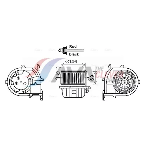 Vnútorný ventilátor AVA QUALITY COOLING RT8588