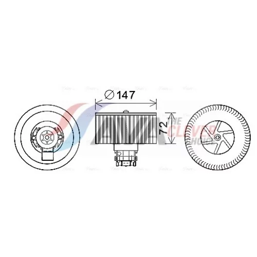 Vnútorný ventilátor AVA QUALITY COOLING RT8598