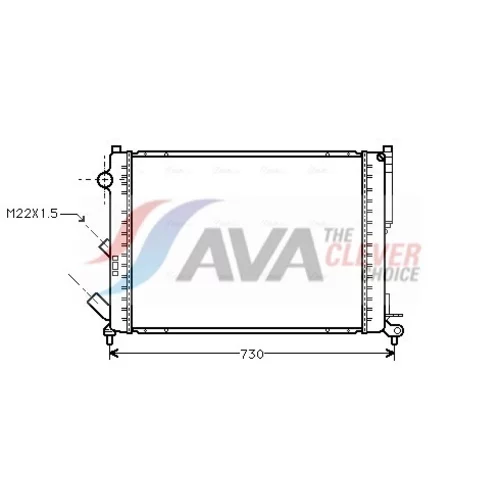 Chladič motora AVA QUALITY COOLING RTA2165