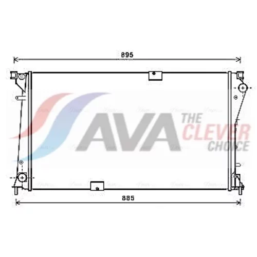 Chladič motora AVA QUALITY COOLING RTA2490