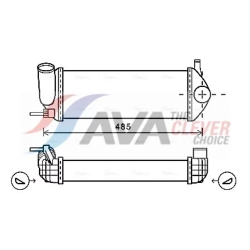 Chladič plniaceho vzduchu AVA QUALITY COOLING RTA4484