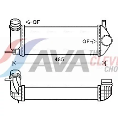 Chladič plniaceho vzduchu AVA QUALITY COOLING RTA4615