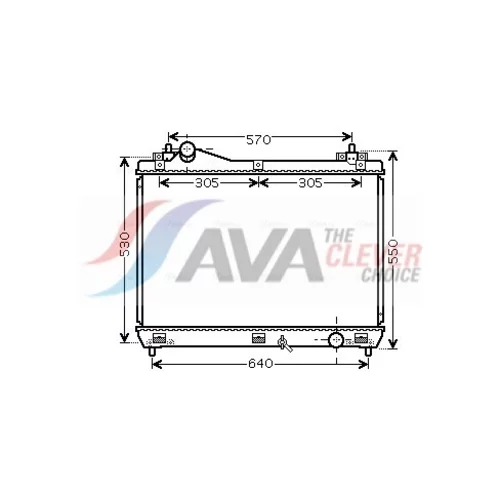 Chladič motora AVA QUALITY COOLING SZ2103