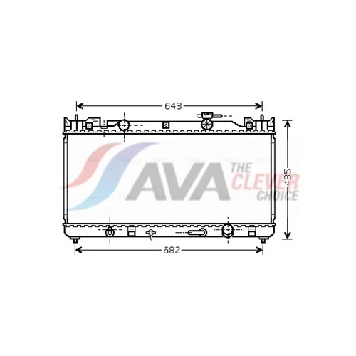 Chladič motora AVA QUALITY COOLING TO2282