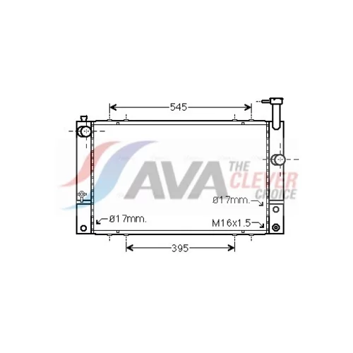 Chladič motora AVA QUALITY COOLING TO2494