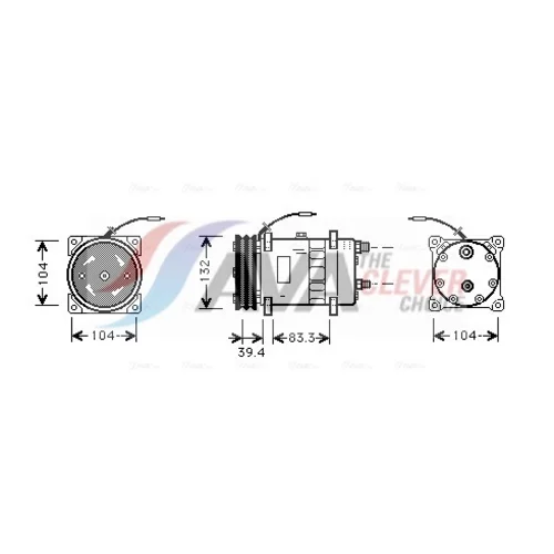 Kompresor klimatizácie AVA QUALITY COOLING UVAK047