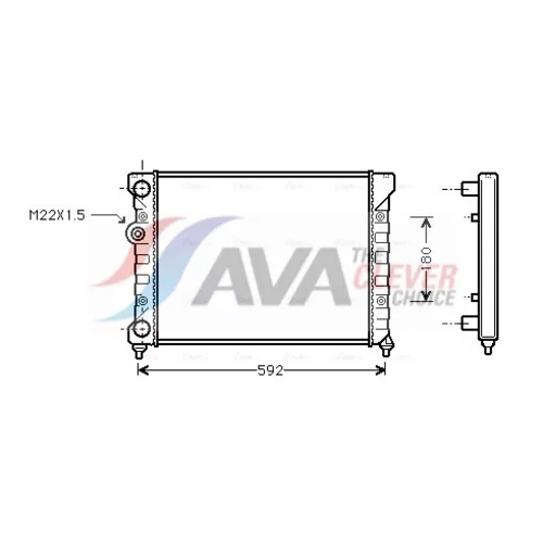 Chladič motora AVA QUALITY COOLING VN2029