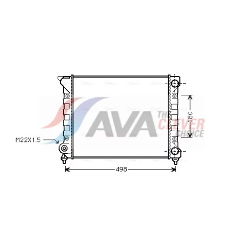 Chladič motora VN2070 (AVA QUALITY COOLING)
