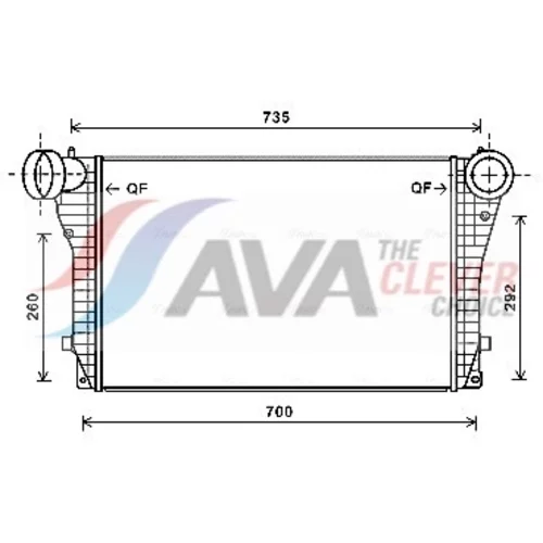 Chladič plniaceho vzduchu AVA QUALITY COOLING VN4319