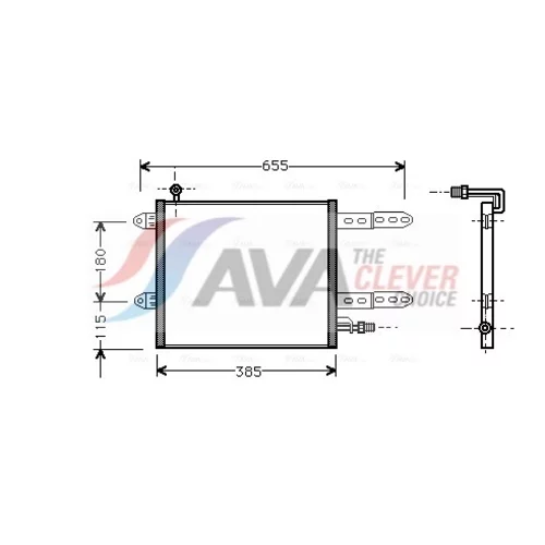 Kondenzátor klimatizácie AVA QUALITY COOLING VN5150