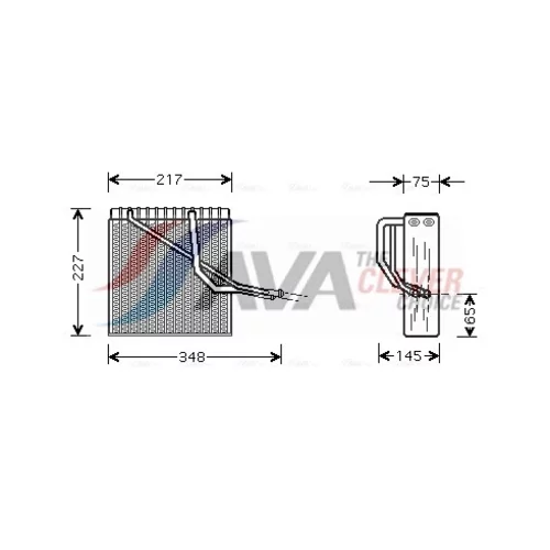 Výparník klimatizácie VNV055 (AVA QUALITY COOLING)