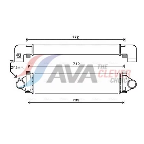 Chladič plniaceho vzduchu AVA QUALITY COOLING AUA4218