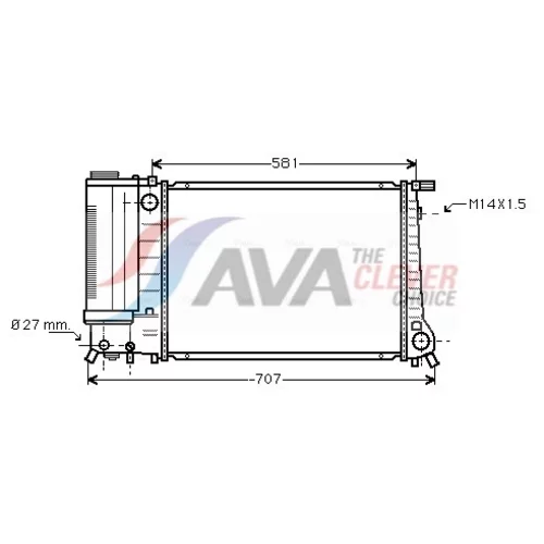 Chladič motora AVA QUALITY COOLING BW2090