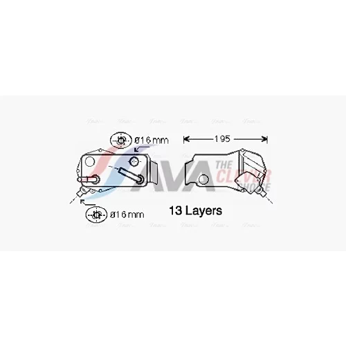 Chladič oleja automatickej prevodovky AVA QUALITY COOLING BW3350