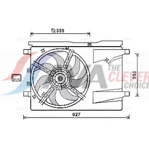 Ventilátor chladenia motora AVA QUALITY COOLING CN7549