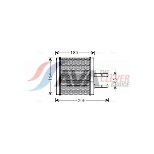 Výmenník tepla vnútorného kúrenia AVA QUALITY COOLING CTA6042