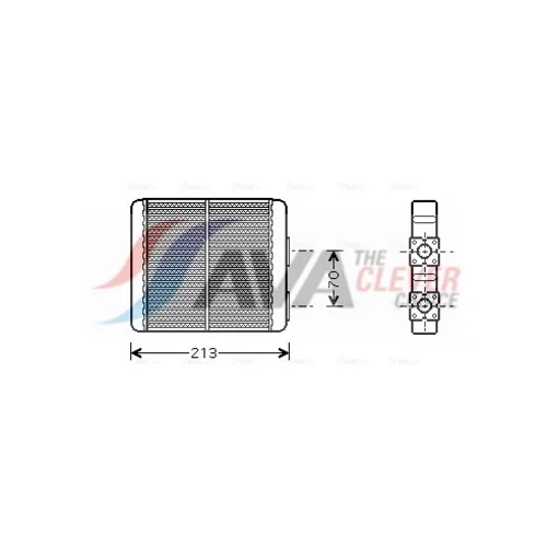 Výmenník tepla vnútorného kúrenia AVA QUALITY COOLING DN6226