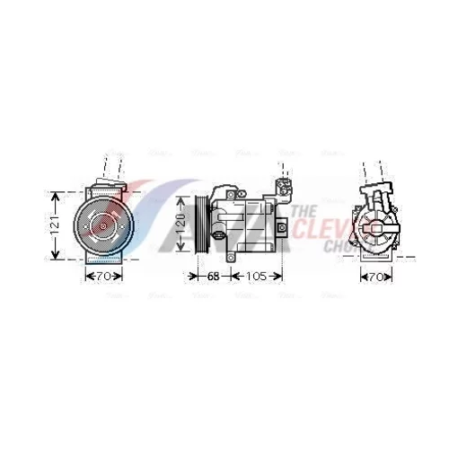 Kompresor klimatizácie AVA QUALITY COOLING DNK306
