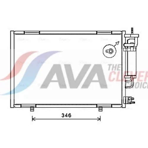 Kondenzátor klimatizácie FD5490D (AVA QUALITY COOLING)